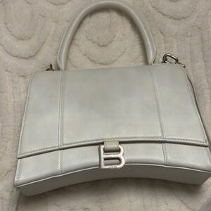 Balenciaga White Leather Shoulder Bag